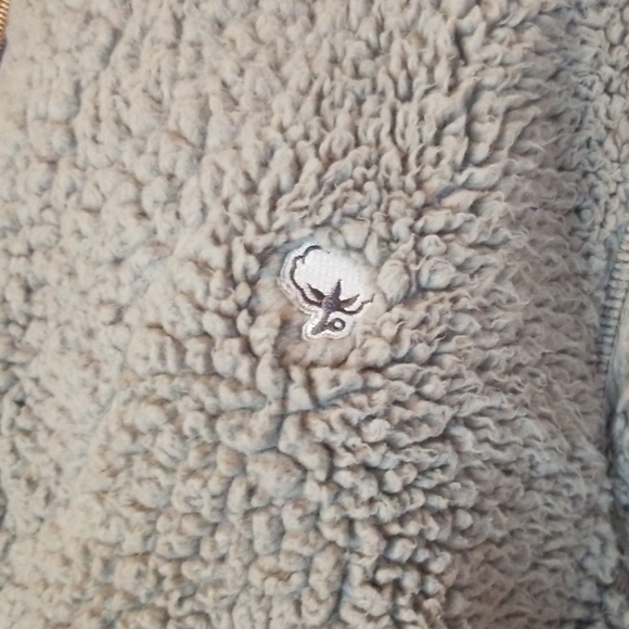 Southern Shirt Grey Sherpa 1/4 Zip Pullover Sz M - Picture 5 of 8